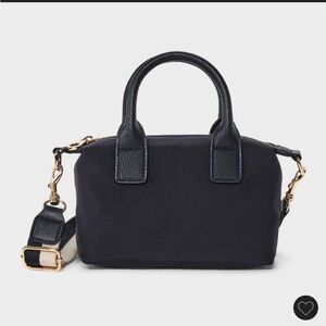 Target Black Mini Top-Handle Crossbody Bag with Gold Hardware